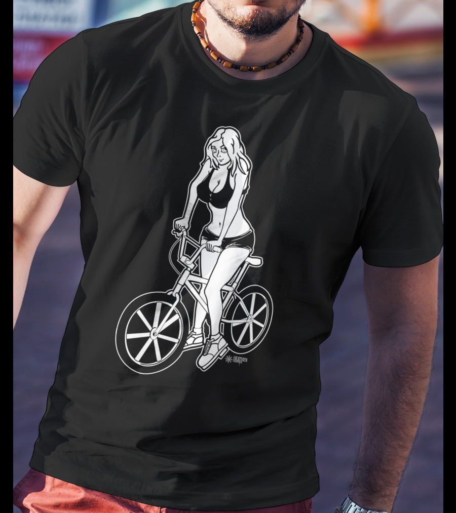 BMX Girl BustedTees T-Shirt