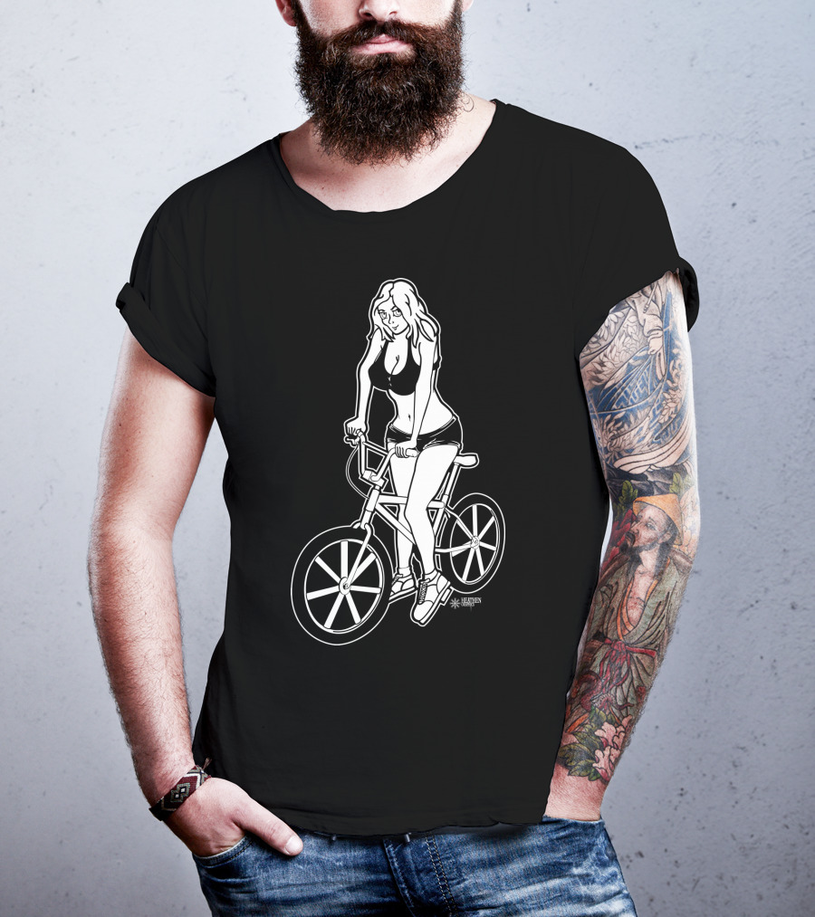 BMX Girl BustedTees T-Shirt