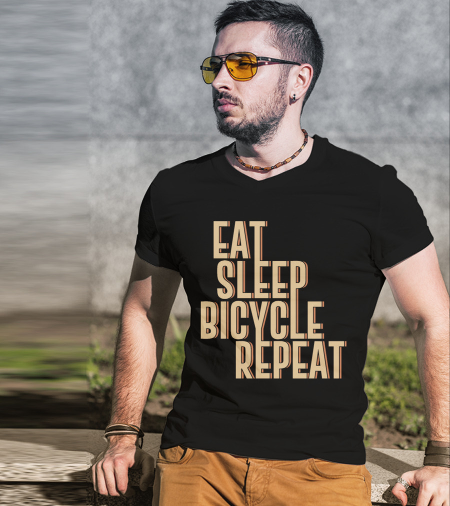 Eat Sleep Bicycle Repeat Bike Cycling Passion T-Shirt