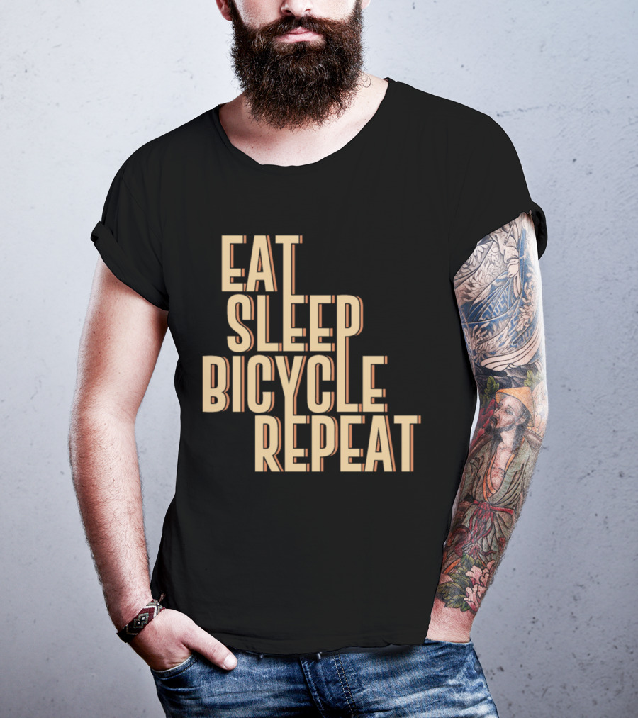 Eat Sleep Bicycle Repeat Bike Cycling Passion T-Shirt