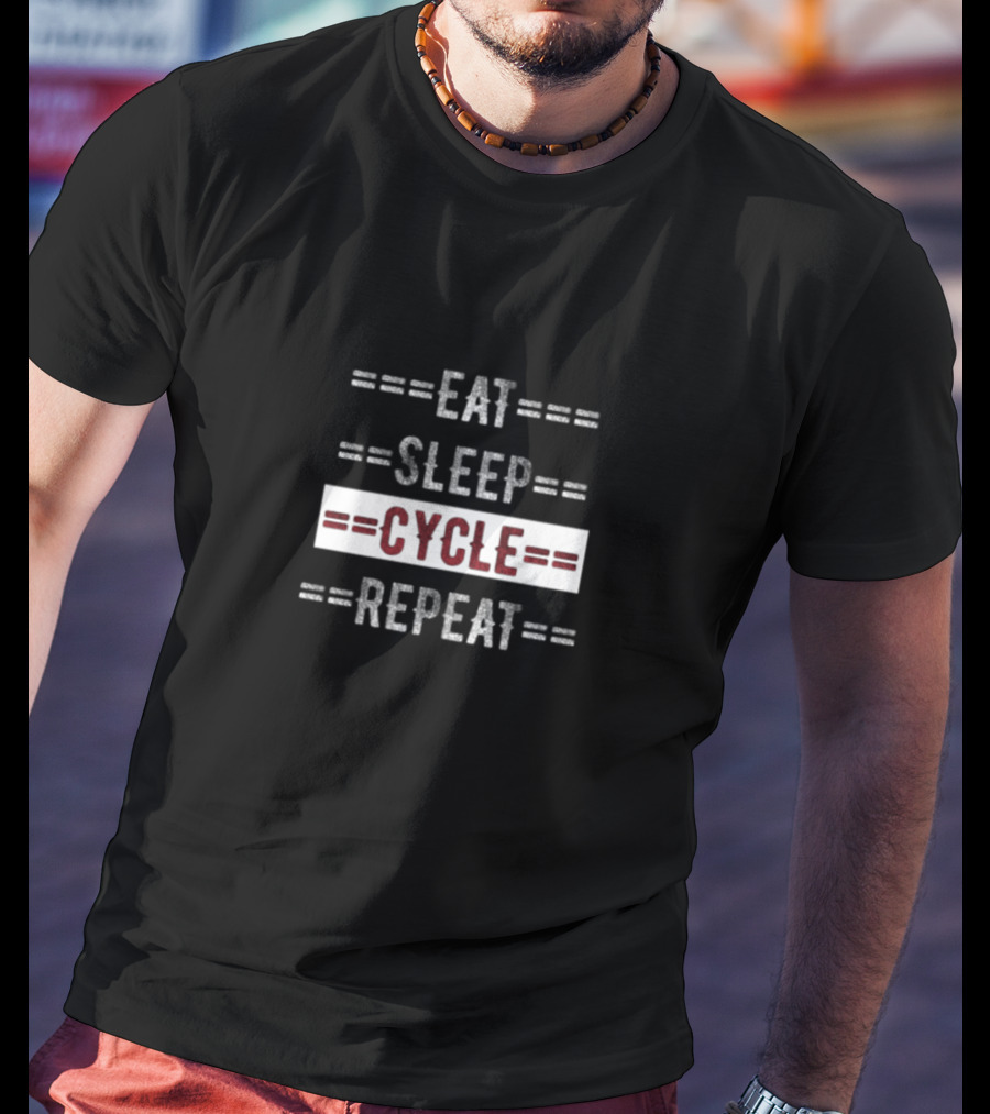 Eat Sleep Cycle Repeat T-Shirt