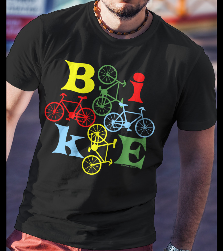 Bike Four Colorful Styles T-Shirt