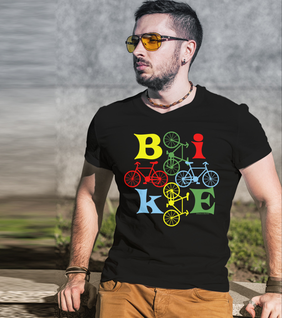 Bike Four Colorful Styles T-Shirt