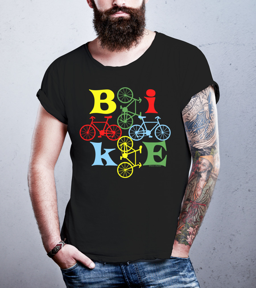 Bike Four Colorful Styles T-Shirt