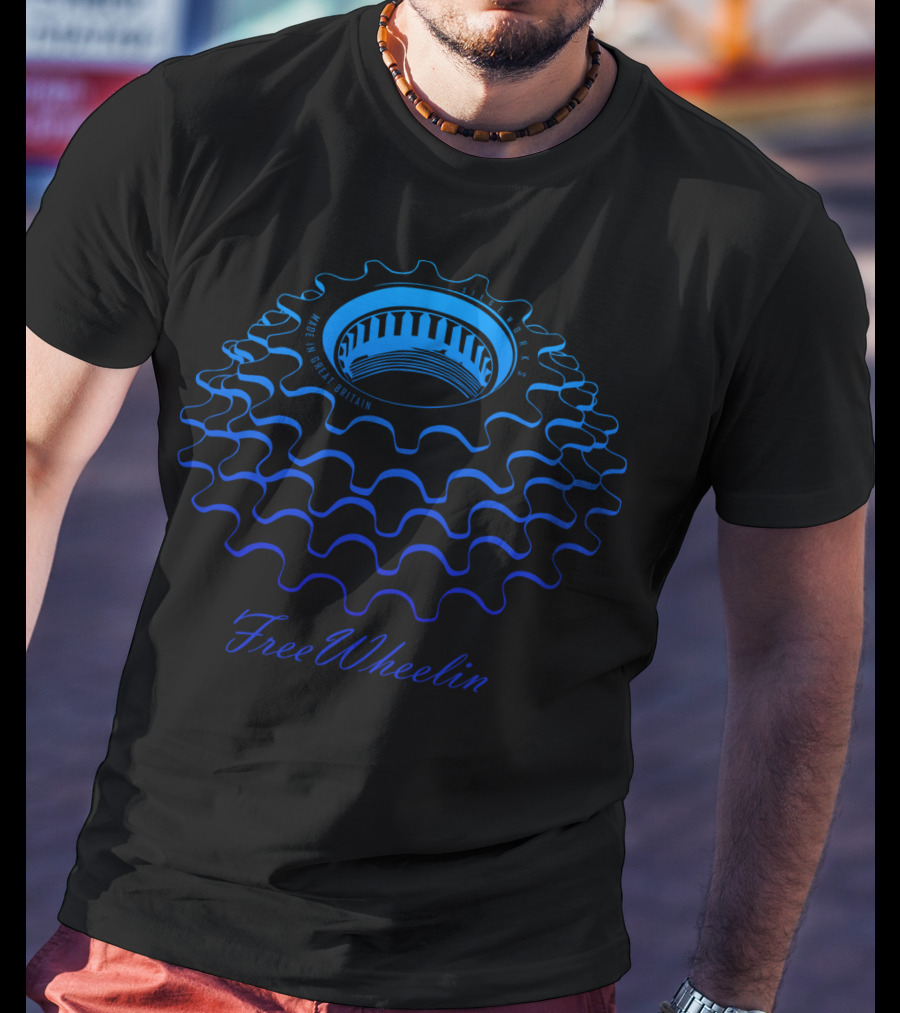 FreeWheelin Made In Great Britain Bicycle Gear T-Shirt