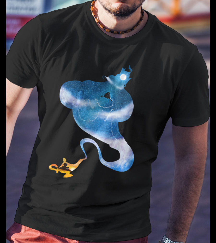 Greater Than All The Magic Lamp Sky Journey T-Shirt
