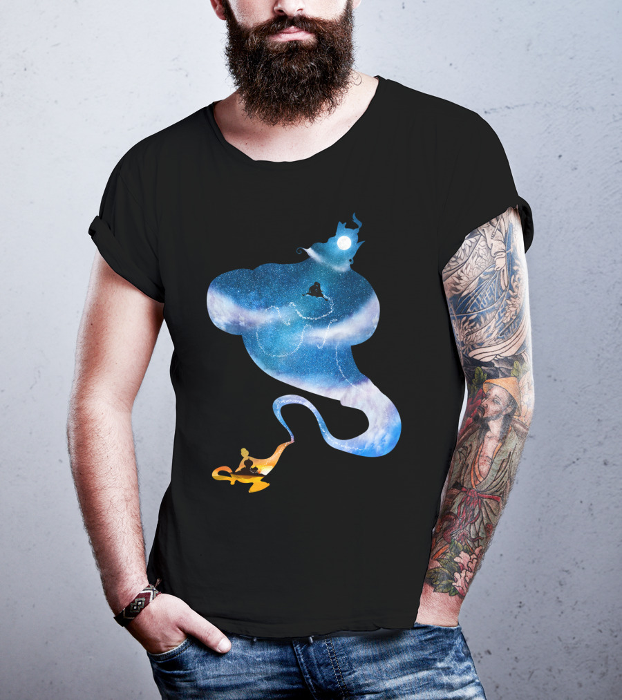Greater Than All The Magic Lamp Sky Journey T-Shirt