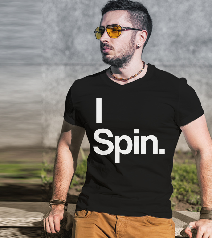 I Spin Cycling Biking Workout Fitness Enthusiast T-Shirt