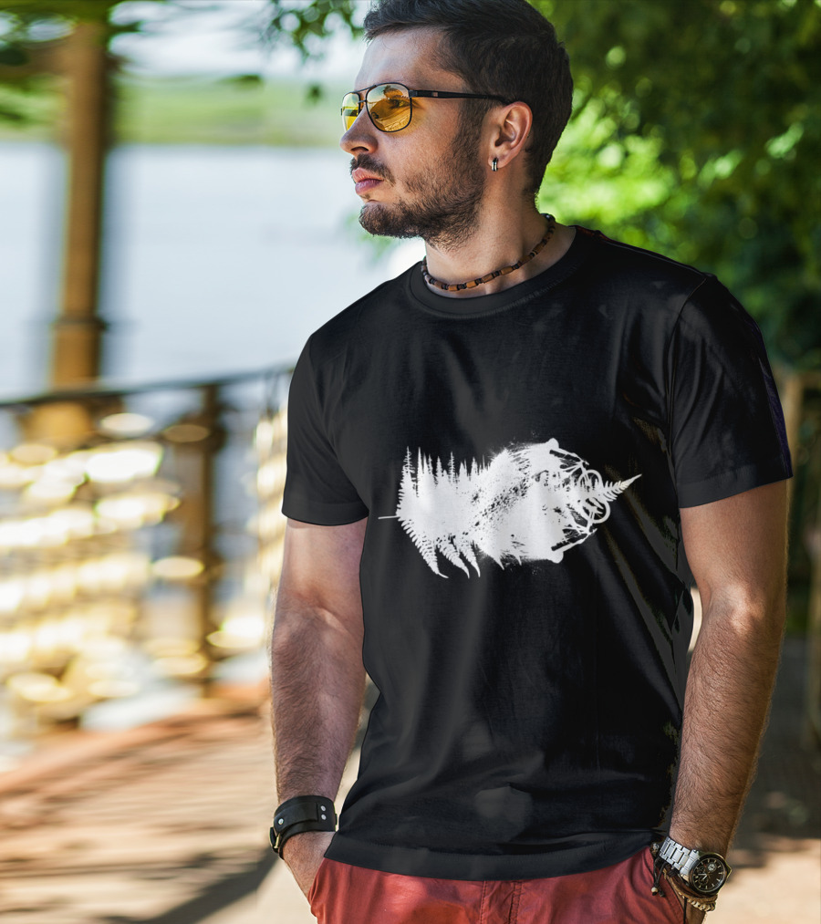 MTB Awesome Forest Trail Bike Adventure White T-Shirt