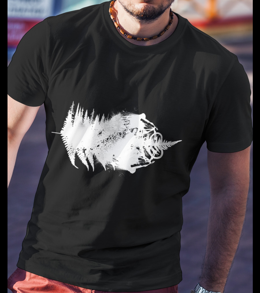 MTB Awesome Forest Trail Bike Adventure White T-Shirt