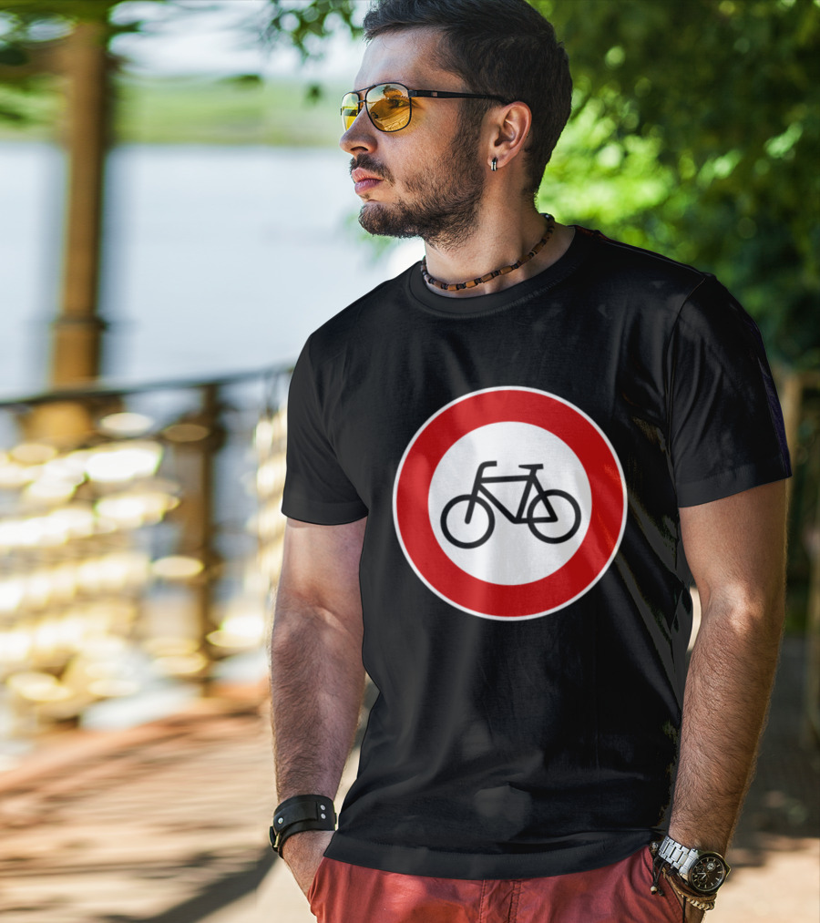 No Cyclists No Bicycles Prohibited T-Shirt