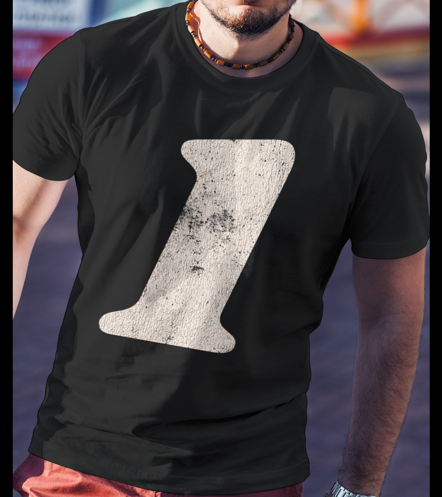 Number One Textured T-Shirt
