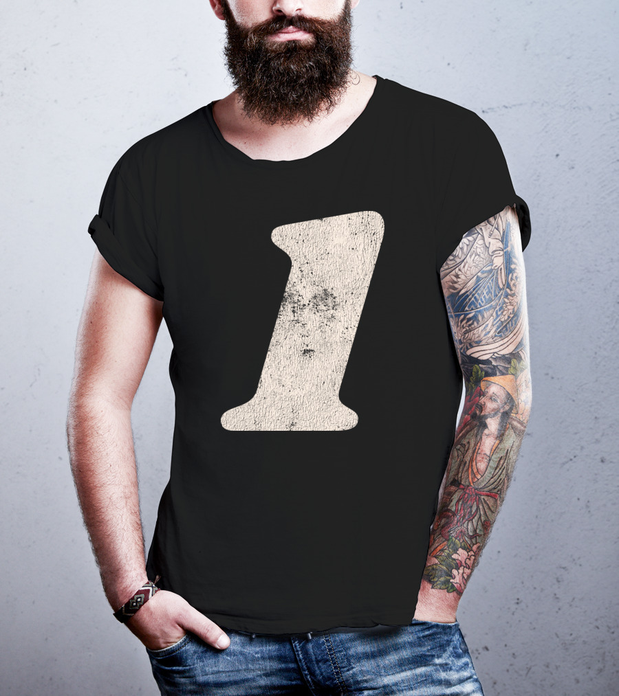 Number One Textured T-Shirt