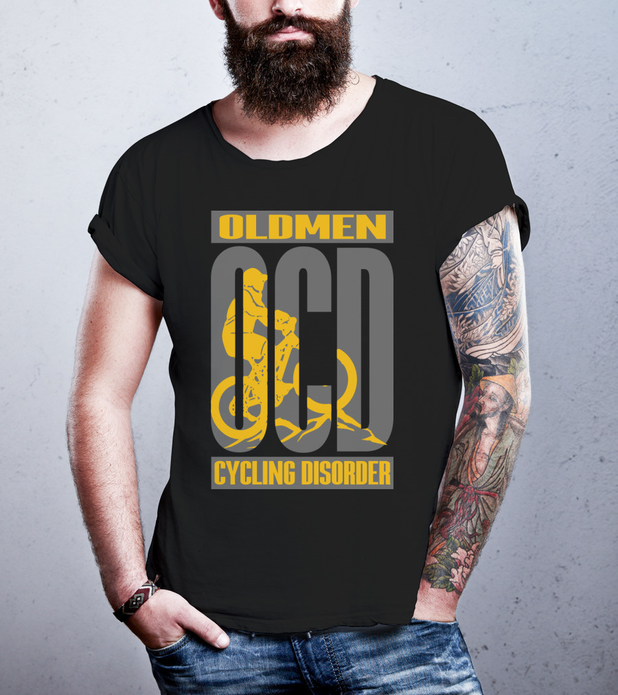 Oldmen Ocd Cycling Disorder Biker T-Shirt