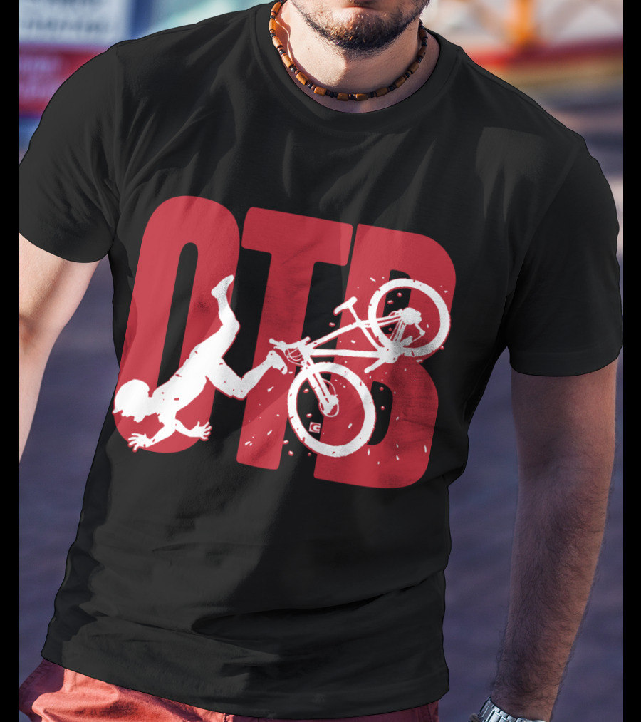 OTB Over The Bar Cyclist Flip Stunt T-Shirt