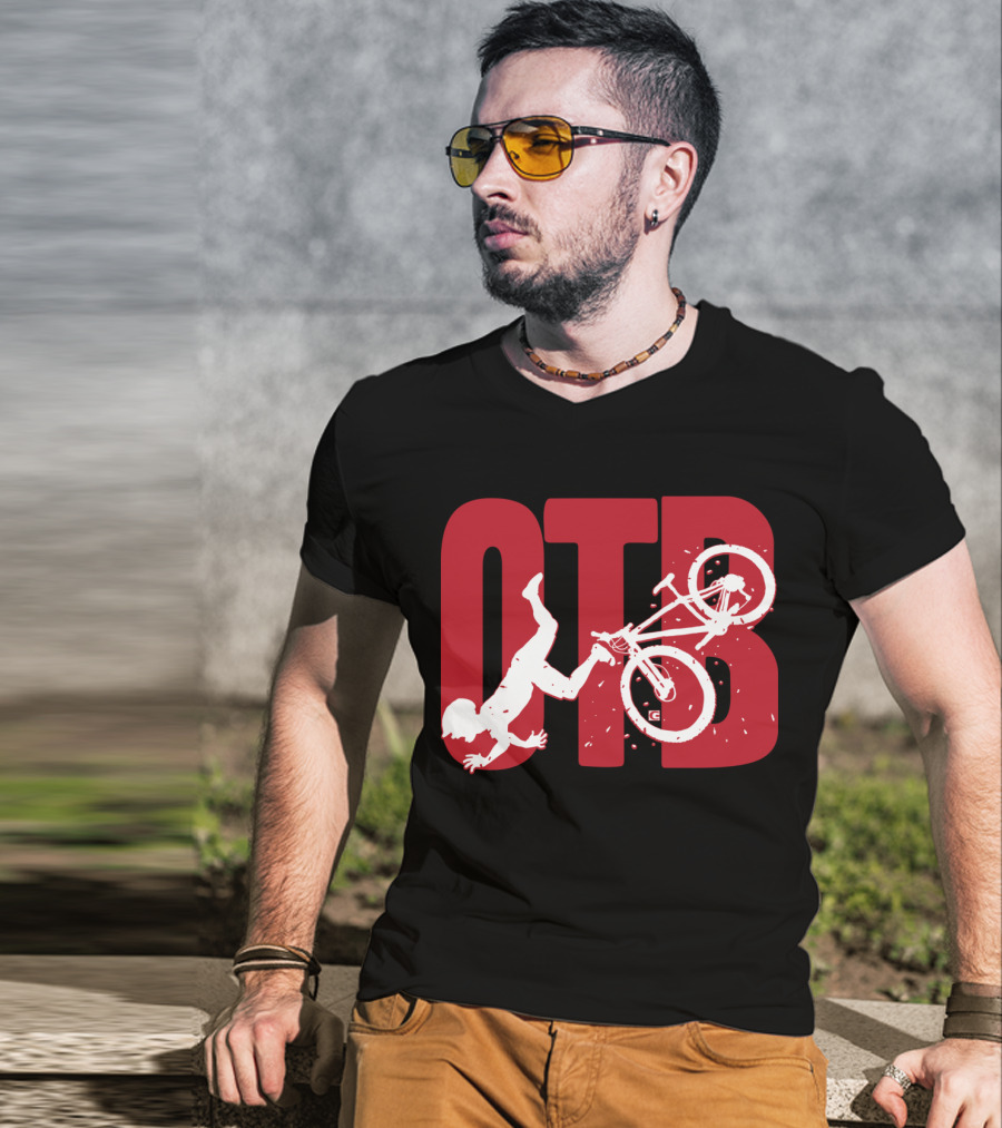OTB Over The Bar Cyclist Flip Stunt T-Shirt
