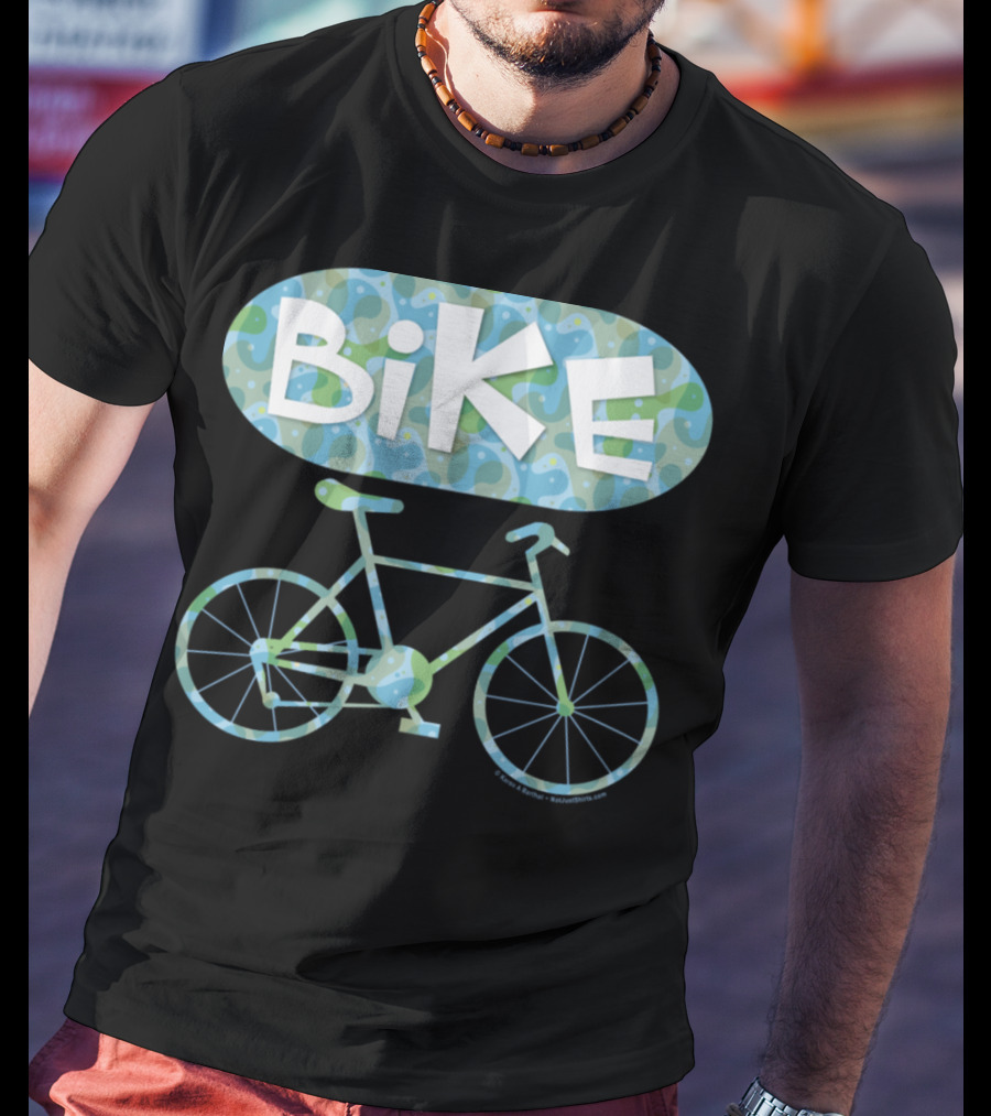 BiKE Oval Vintage Bicycle T-Shirt