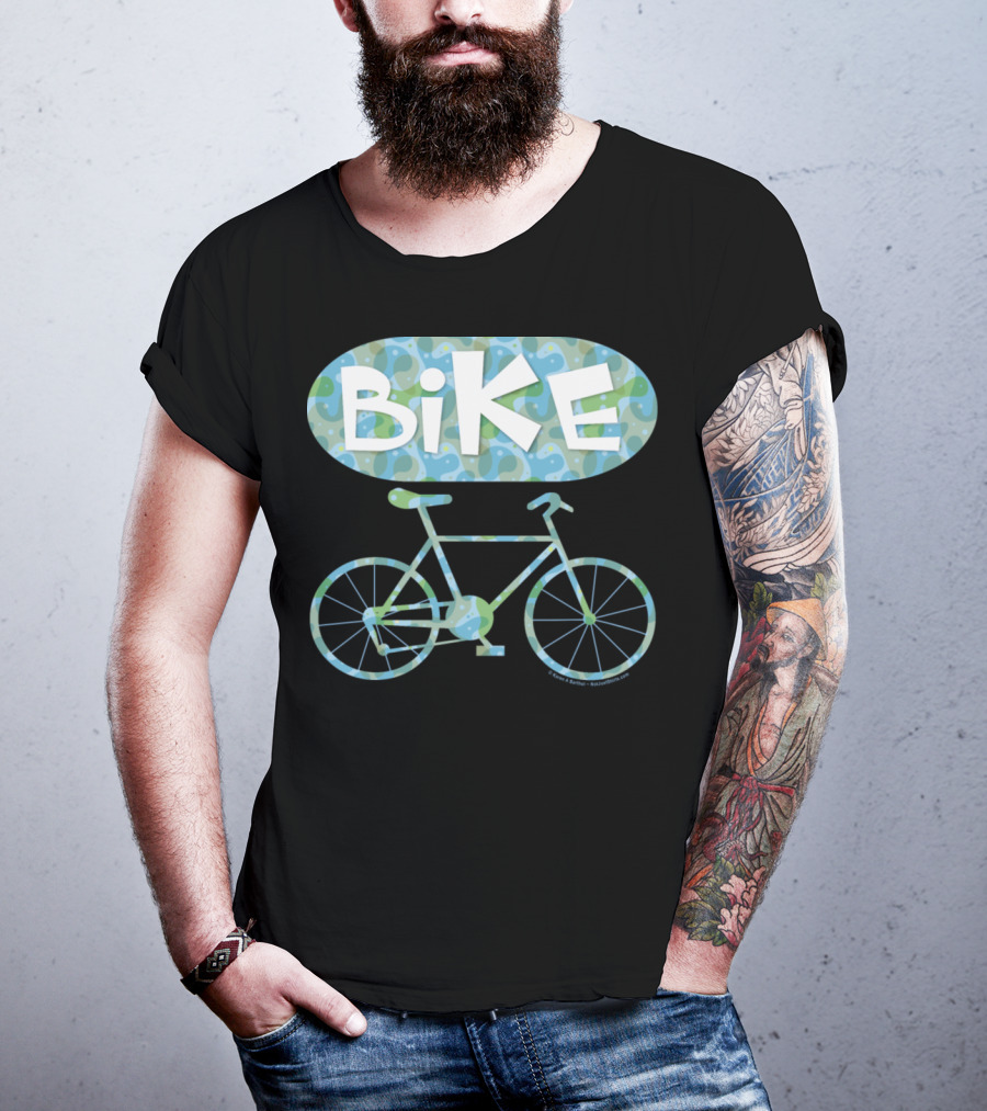 BiKE Oval Vintage Bicycle T-Shirt