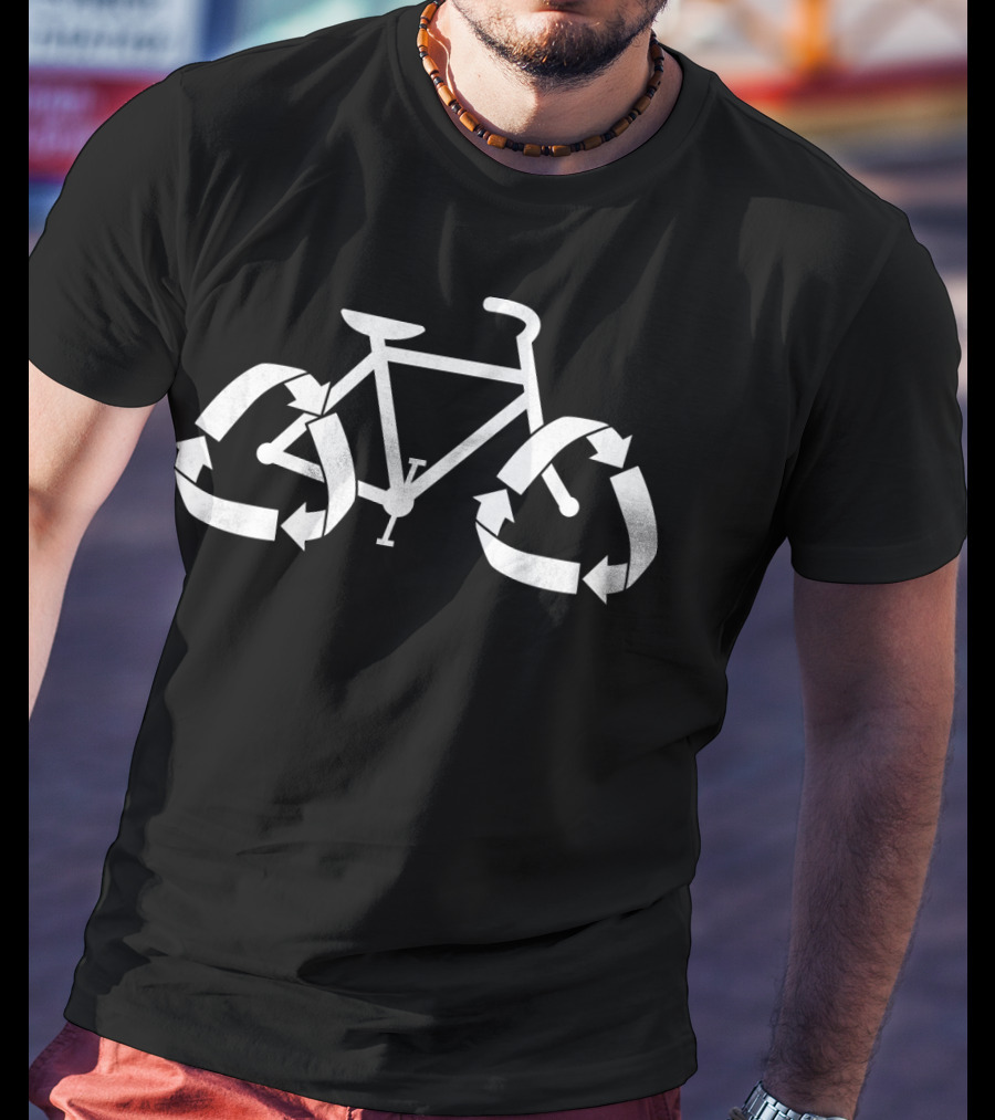 ReCycle Bicycle With Recycling Arrows Wheels T-Shirt