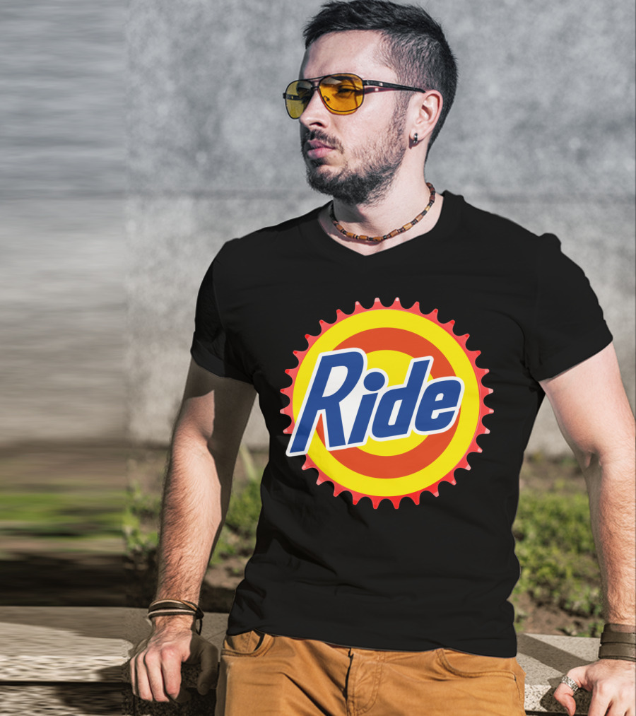 Ride Clean Cycling Gear Bottle Cap T-Shirt