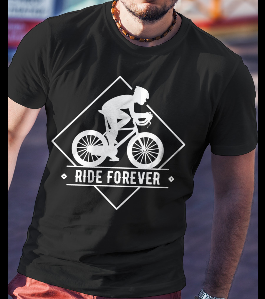 Riding Enthusiast Ride Forever Cycling Journey T-Shirt