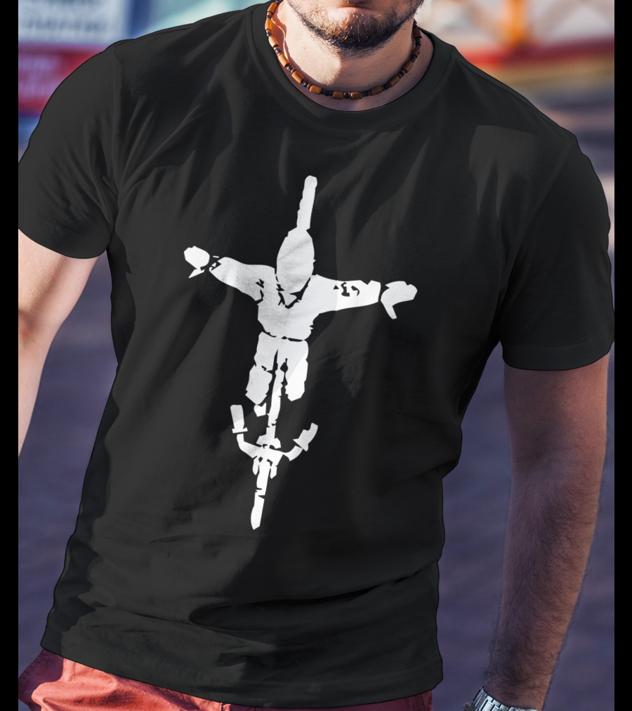 The Joy Of Cycling Crucifix Rider T-Shirt