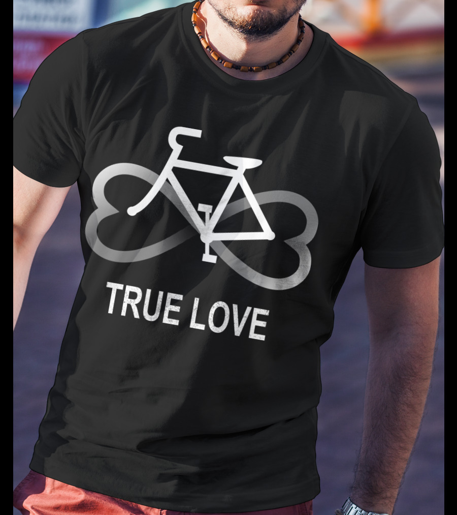 True Love Bike Infinity Hearts T-Shirt