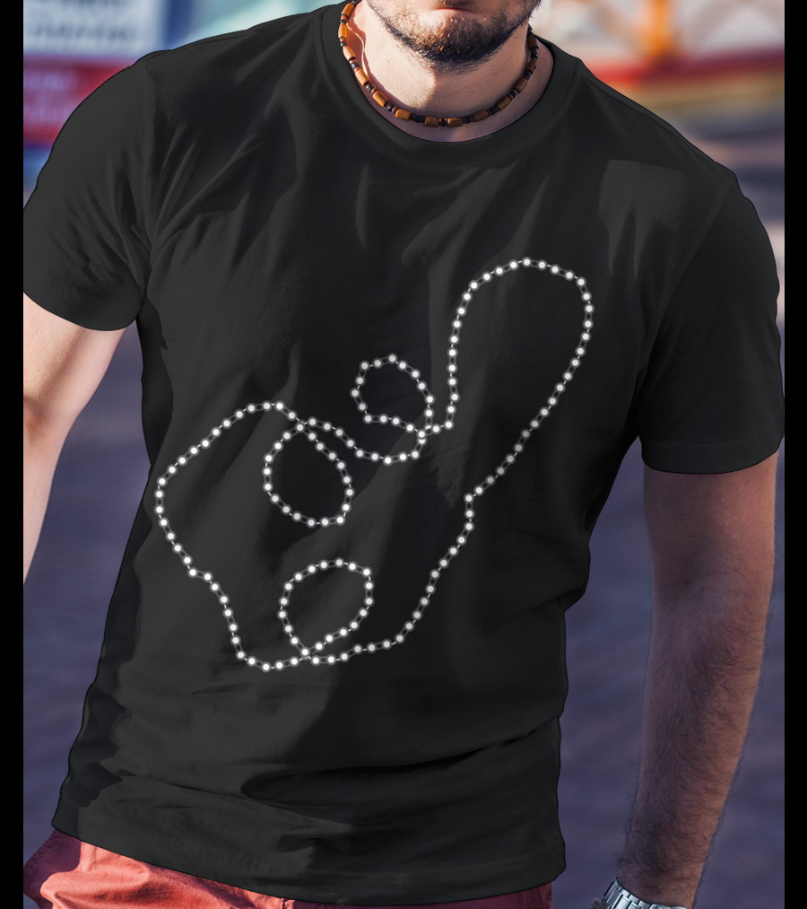 Twisted Bike Chain Middle Finger T-Shirt