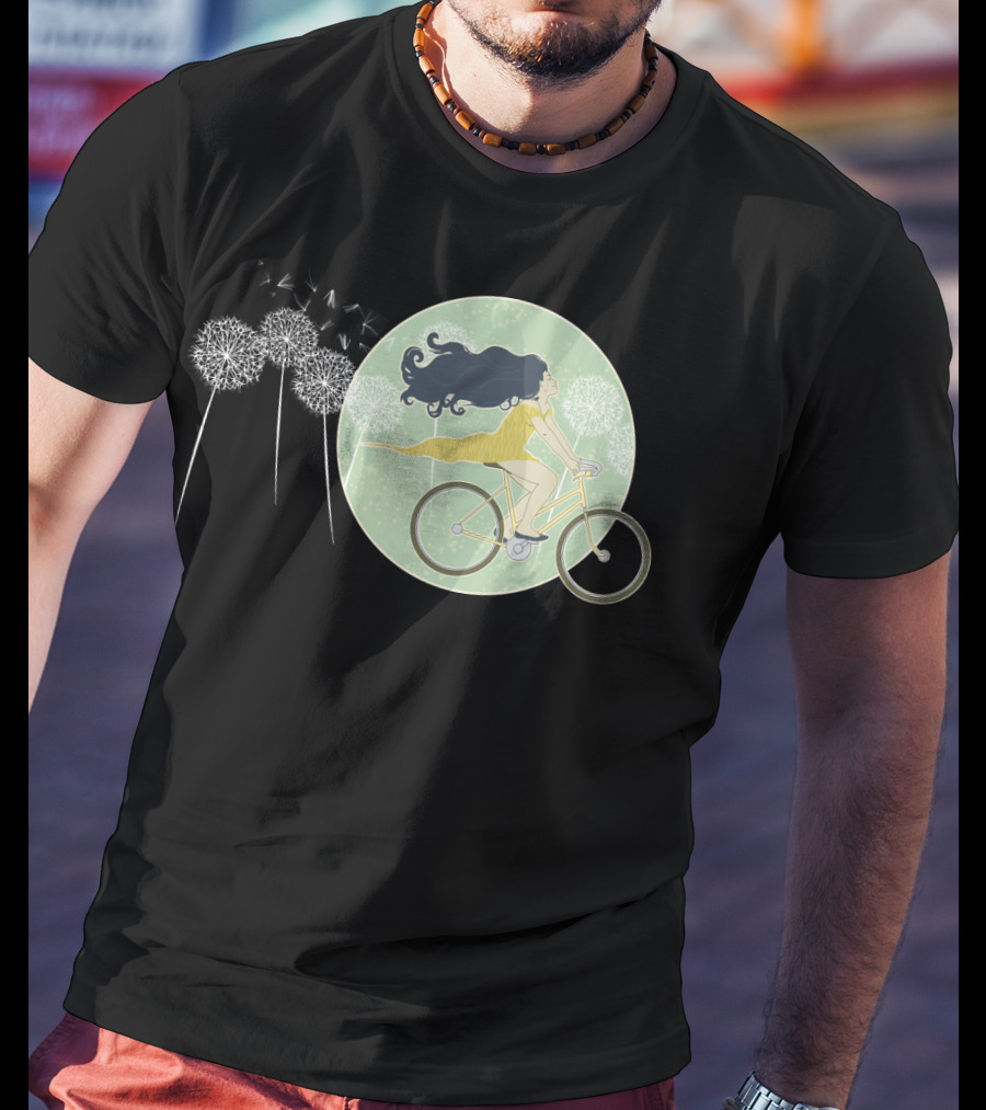 Ventura Highway Cycling Dandelion Dreamscape T-Shirt