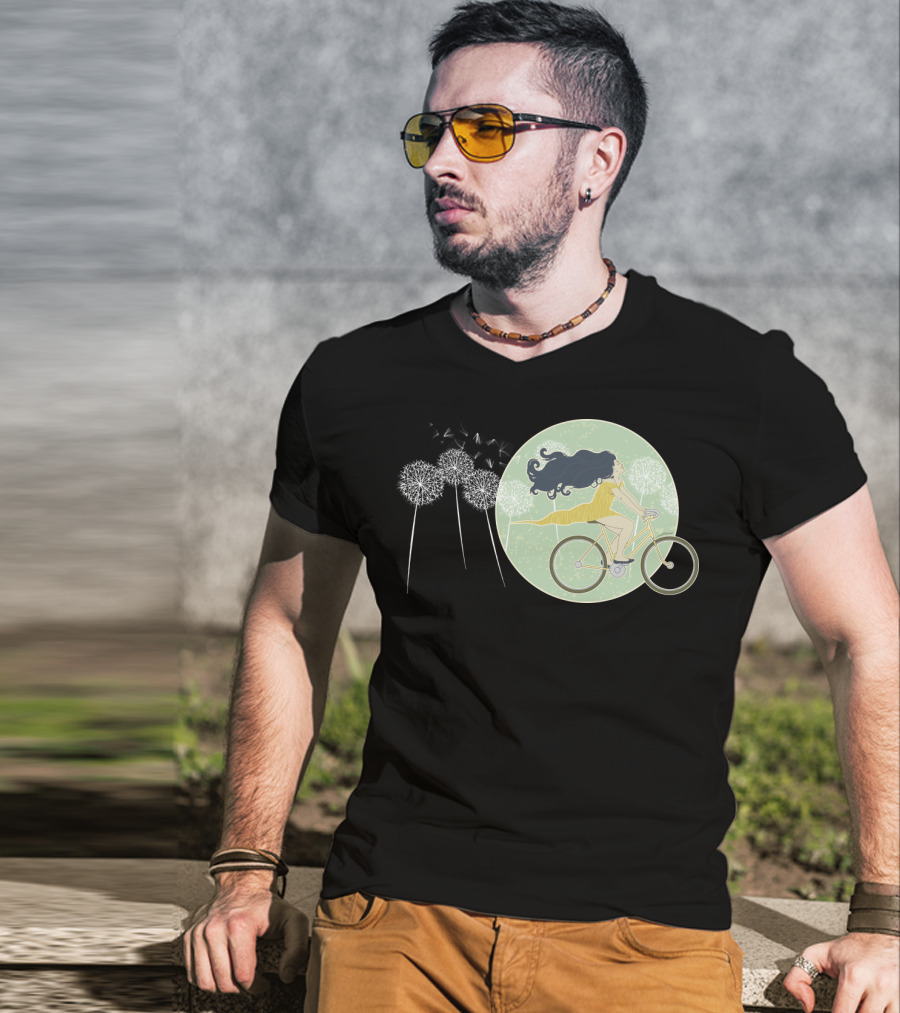 Ventura Highway Cycling Dandelion Dreamscape T-Shirt