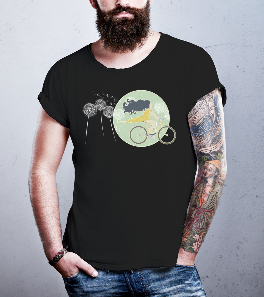 Ventura Highway Cycling Dandelion Dreamscape T-Shirt