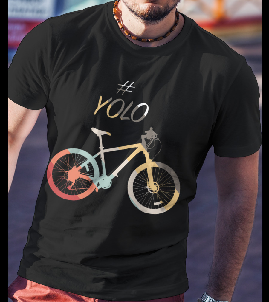 YOLO Colorful Bicycle T-Shirt