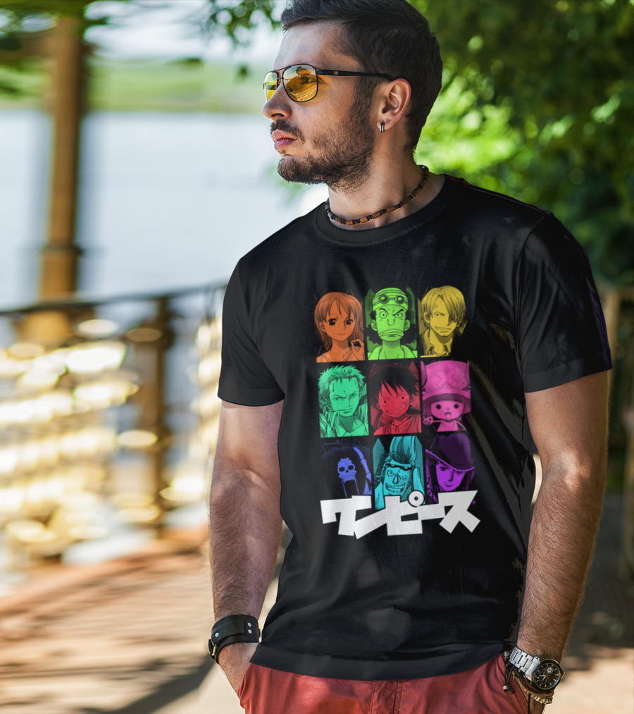 One Piece Crew Characters In Vibrant Colors T-Shirt