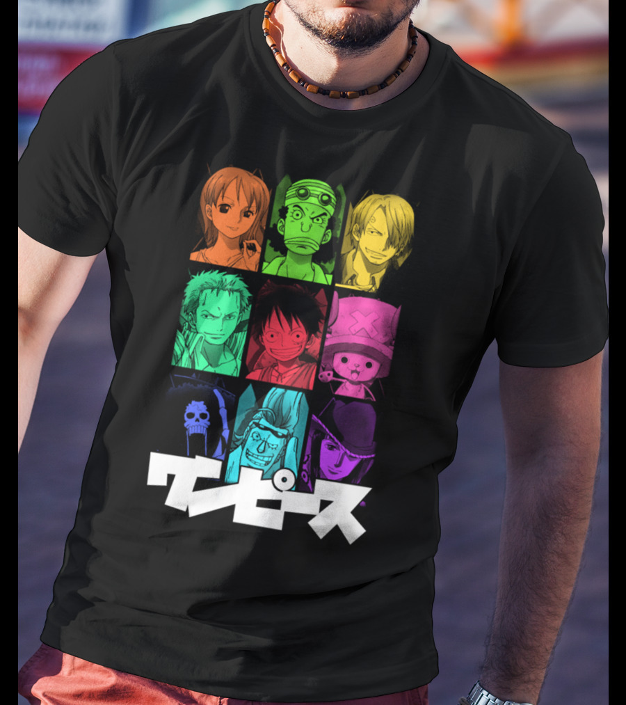 One Piece Crew Characters In Vibrant Colors T-Shirt