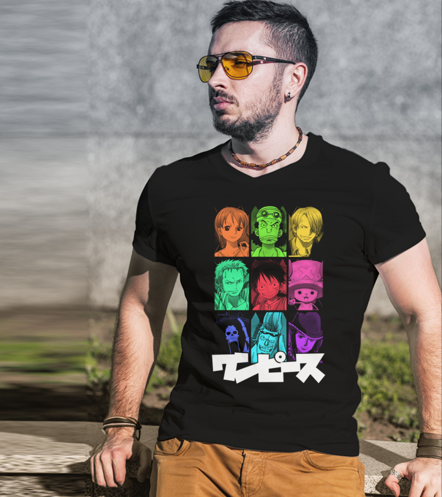 One Piece Crew Characters In Vibrant Colors T-Shirt