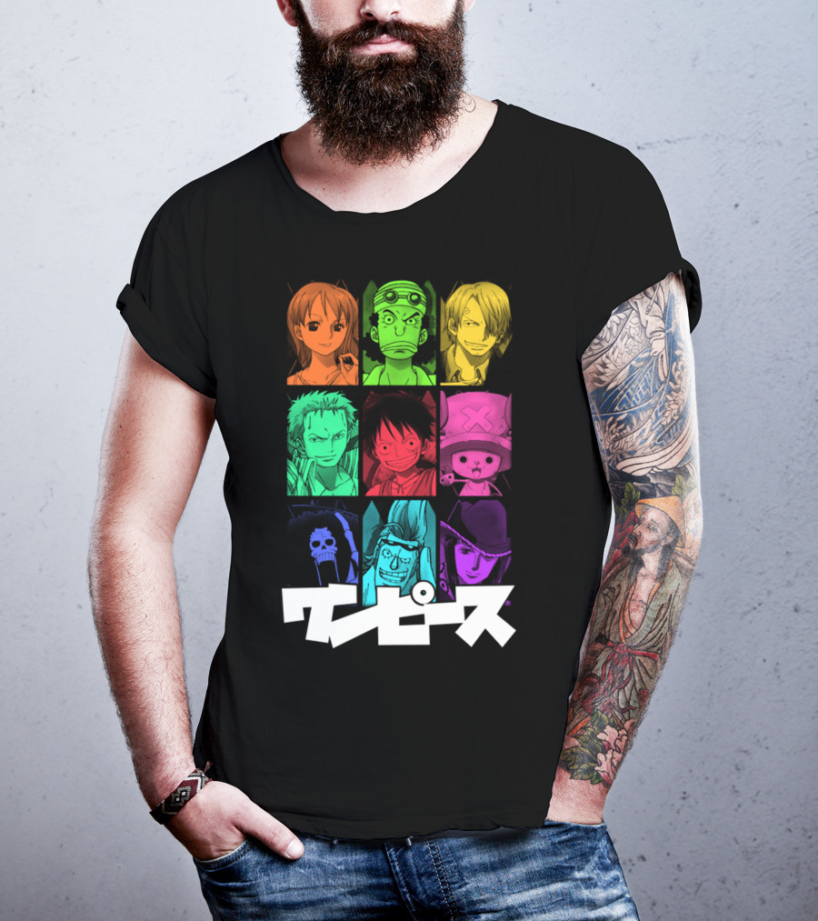One Piece Crew Characters In Vibrant Colors T-Shirt