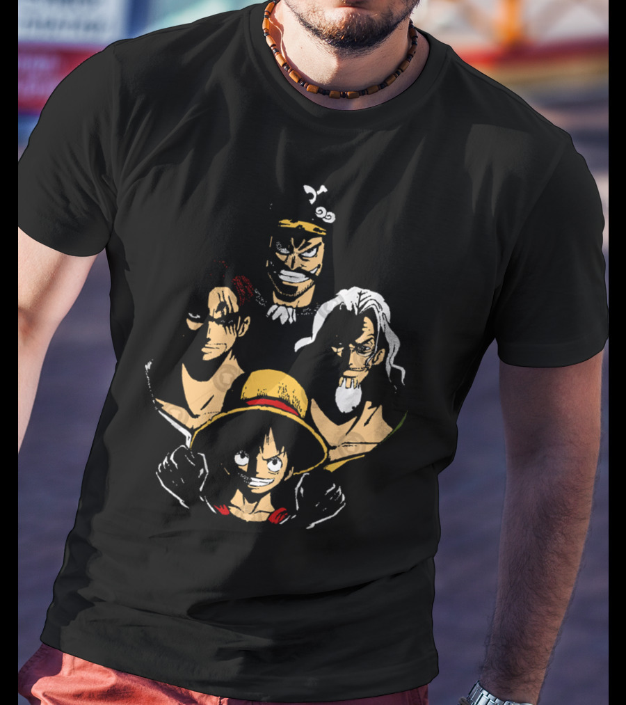 OP Rhapsody Legendary Pirate Character Quartet T-Shirt