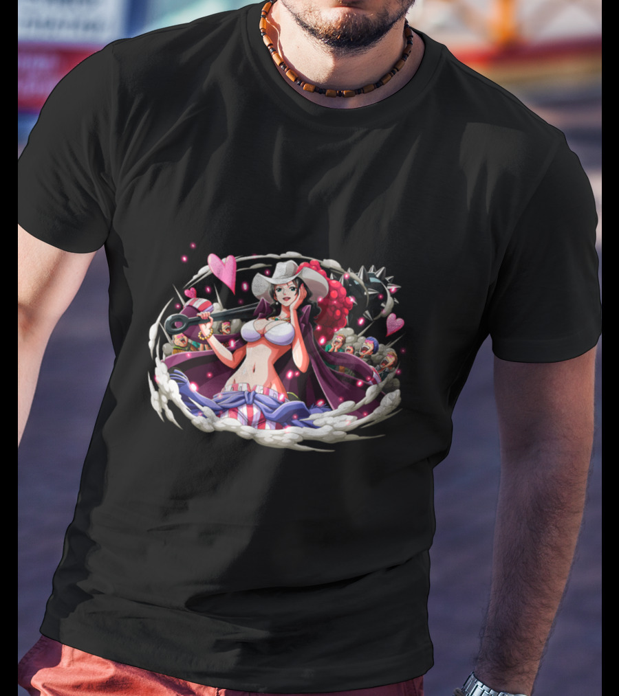 Alvida Pirates Heart Design One Piece Characters T-Shirt