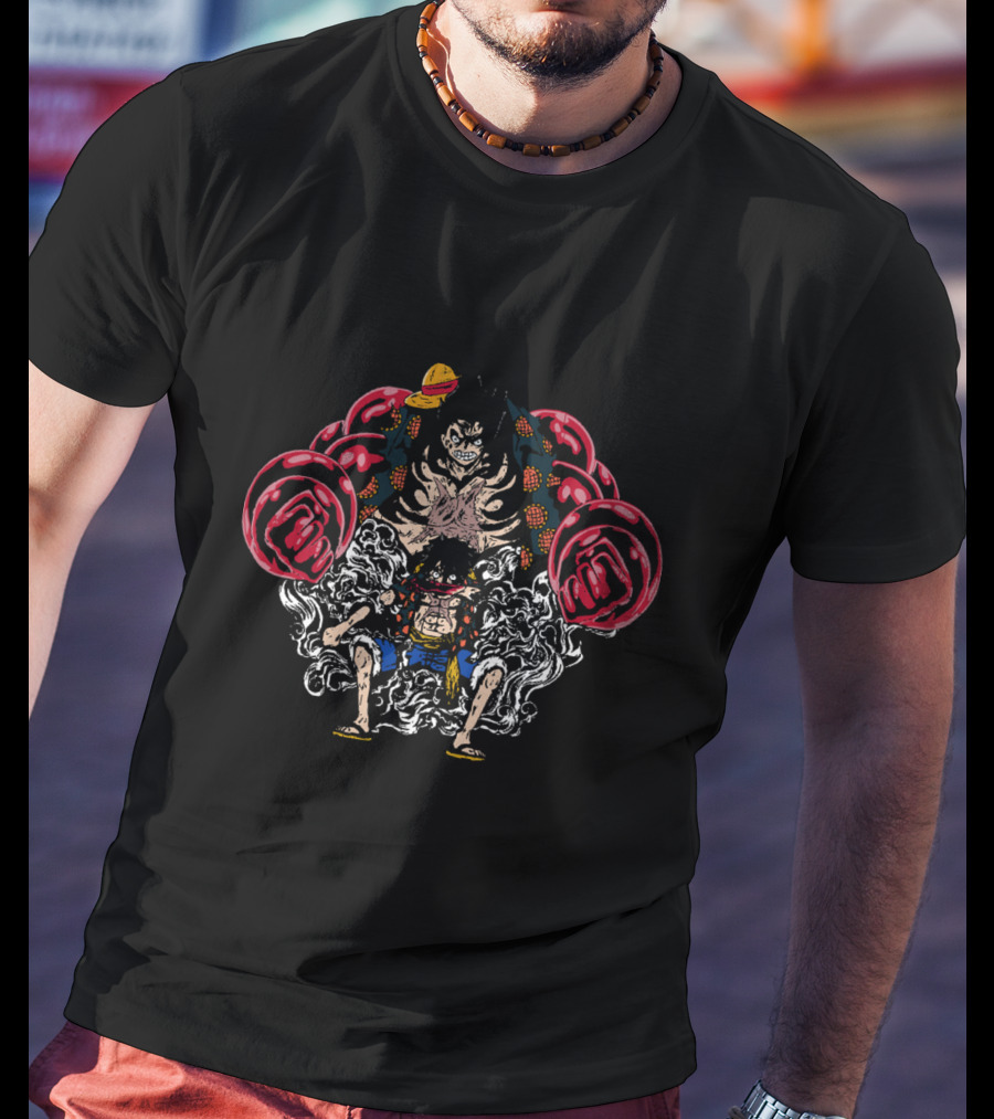 Luffy Gear Fourth Transformation One Piece Anime Manga Character T-Shirt