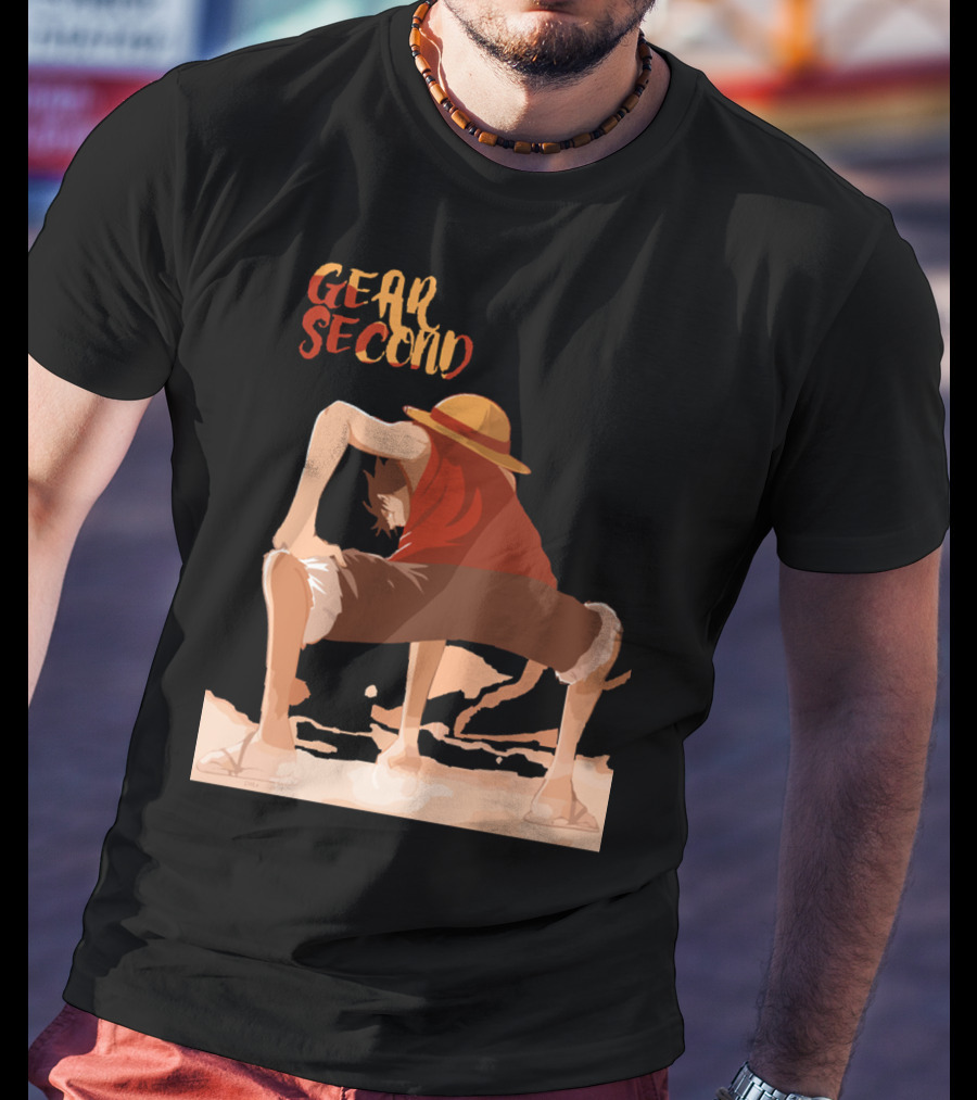 Gear Second Luffy Stance Iconic Anime Character Pose T-Shirt