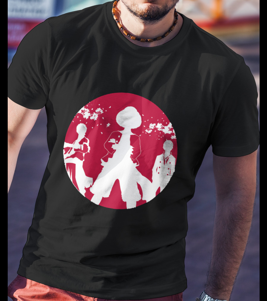 Samurai Champloo Japan Piece Cherry Blossoms Silhouette Scene T-Shirt