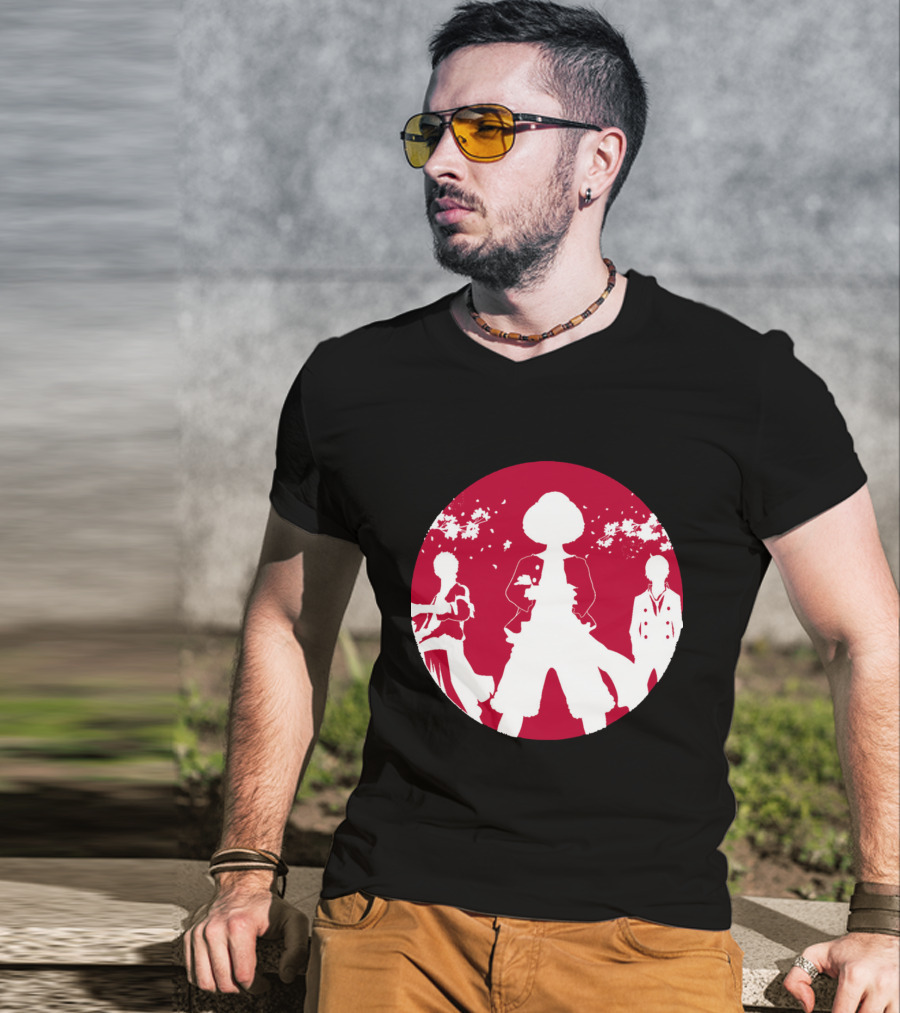 Samurai Champloo Japan Piece Cherry Blossoms Silhouette Scene T-Shirt