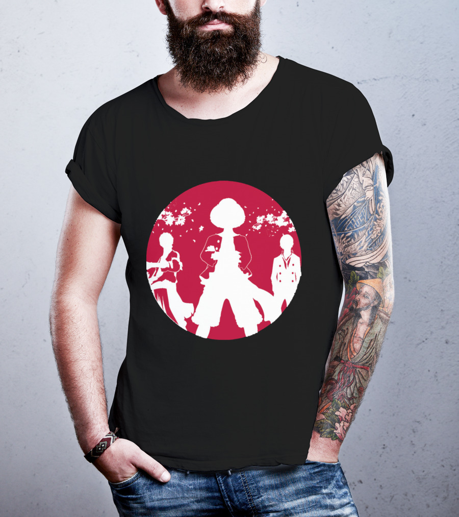 Samurai Champloo Japan Piece Cherry Blossoms Silhouette Scene T-Shirt