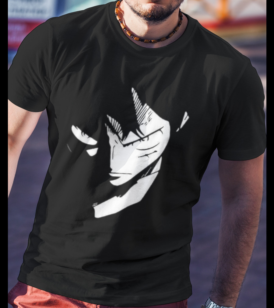 Monkey D. Luffy One Piece Manga Face T-Shirt