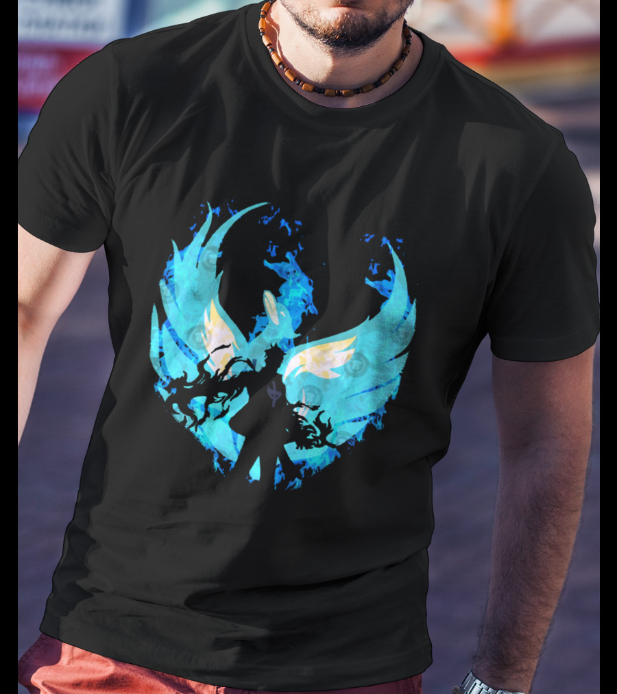 Marco The Phoenix Blue Flame Mastery Guardian Transformation T-Shirt
