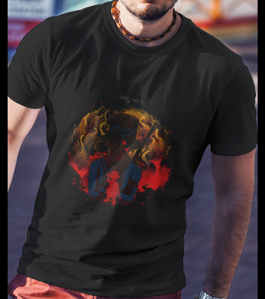 Mera Mera Fruit Flames Sabo Silhouette Fusion T-Shirt