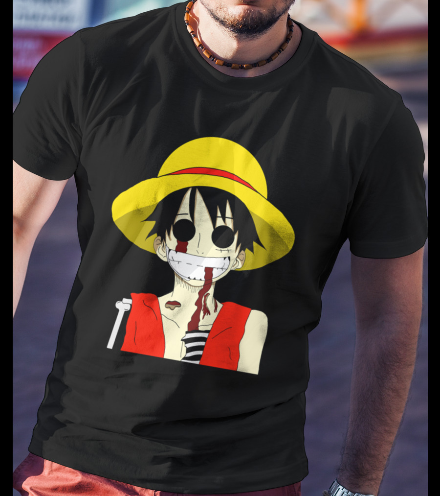 Monkey D Zombie One Piece Straw Hat Luffy T-Shirt