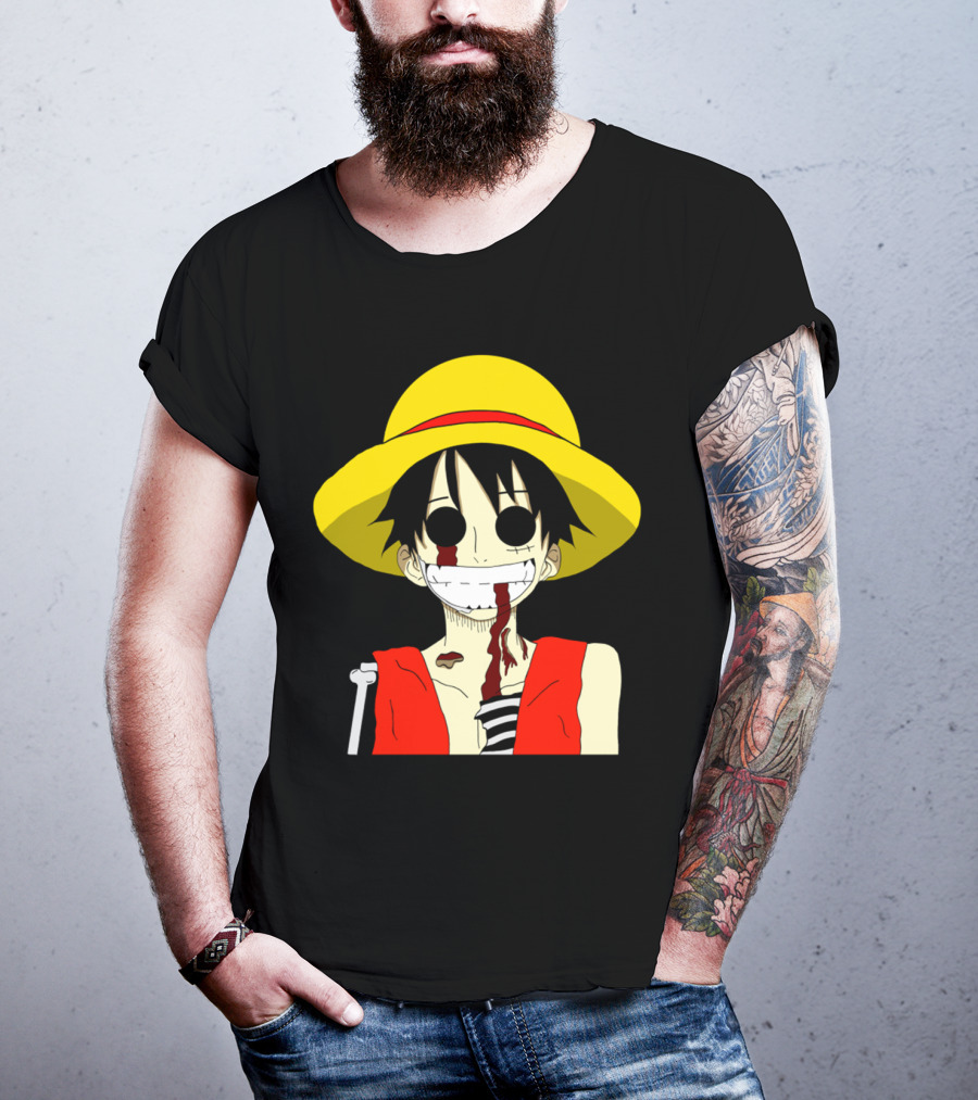 Monkey D Zombie One Piece Straw Hat Luffy T-Shirt