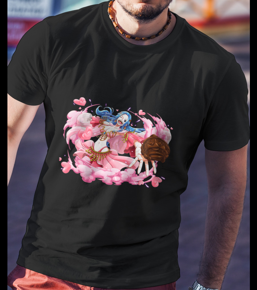 Nefeltary Vivi Princess Of Alabasta One Piece Nefertari Vivi Nami Hearts Cloud Dress T-Shirt
