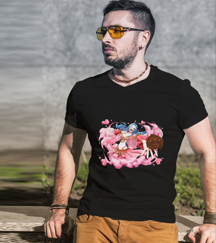 Nefeltary Vivi Princess Of Alabasta One Piece Nefertari Vivi Nami Hearts Cloud Dress T-Shirt